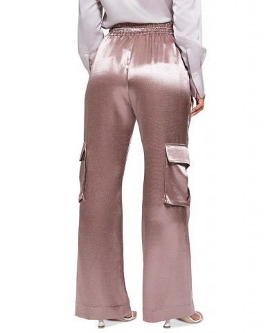 Women's Chantal Metallic Cargo Pants Rosy Violet $57.72 Pants