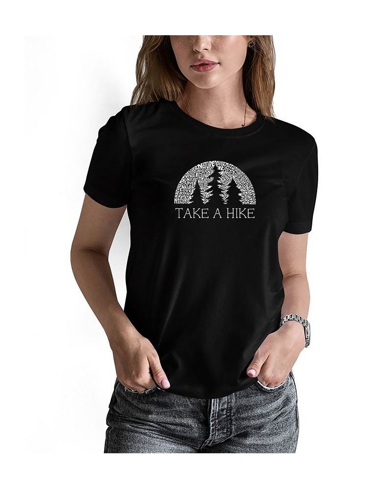 Women's Nature Lover Word Art T-shirt Black $17.15 Tops