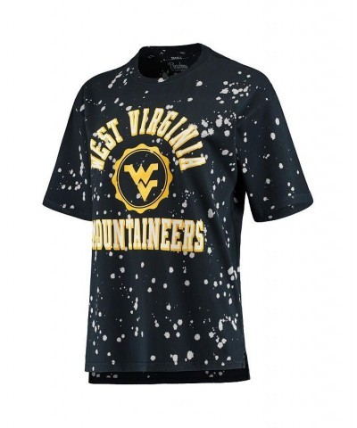 Women's Navy West Virginia Mountaineers Bishop Bleach Wash T-shirt Navy $18.45 Tops