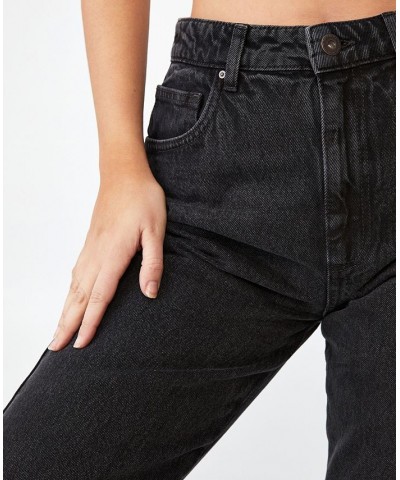 Women's Long Straight Jeans Graphite Black Rip $34.30 Jeans