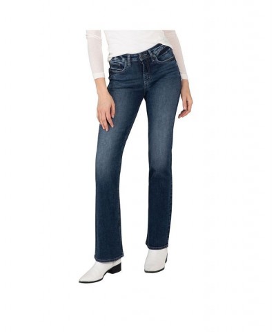 Women's The Curvy High Rise Bootcut Jeans Indigo $31.27 Jeans