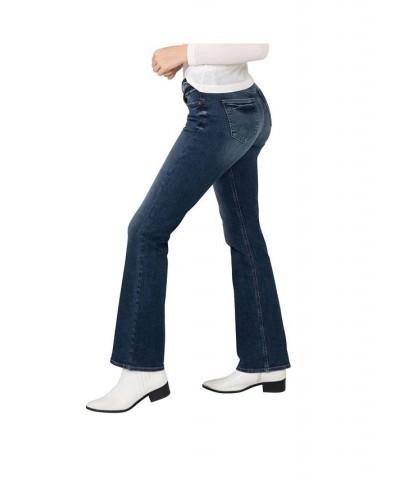 Women's The Curvy High Rise Bootcut Jeans Indigo $31.27 Jeans