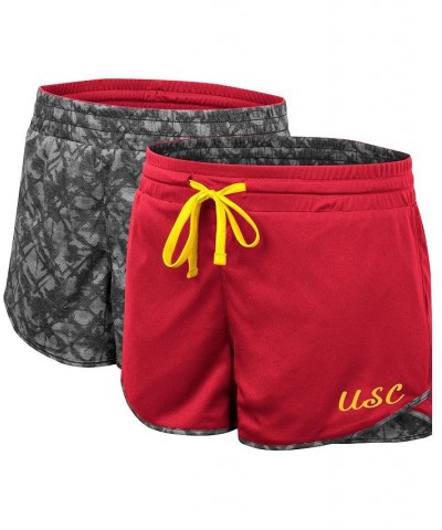 Women's Cardinal Charcoal USC Trojans Fun Stuff Reversible Shorts Cardinal, Charcoal $18.90 Shorts