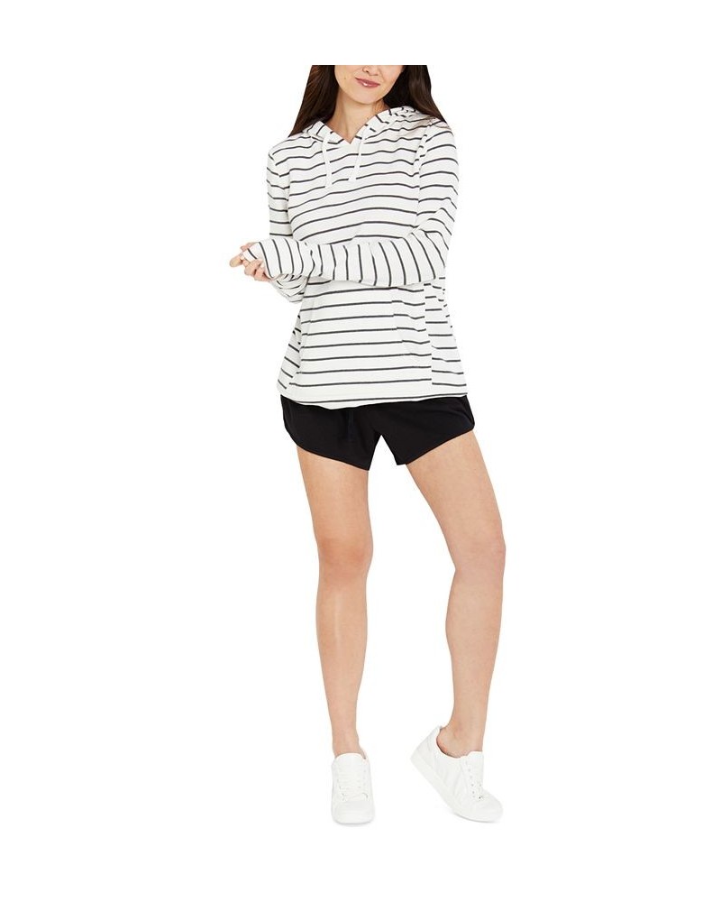 Under Belly French Terry Lounge Maternity Shorts Black $18.72 Shorts