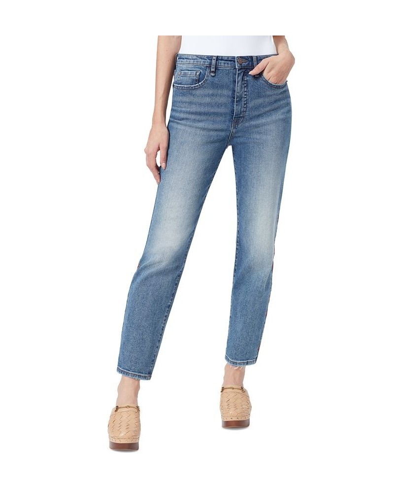 Women's Side-Embroidered Slim Straight-Leg Jeans SNOW CANYON $28.23 Jeans