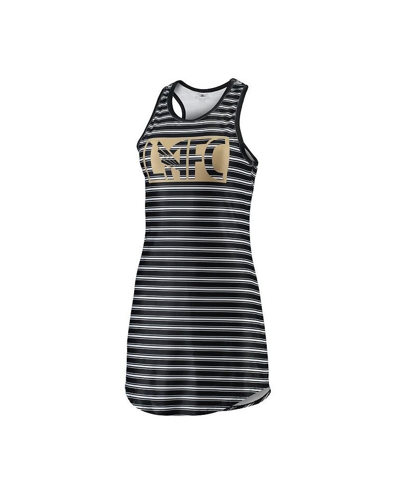 Women's Black LAFC Striped Tank Dress Black $27.83 Dresses