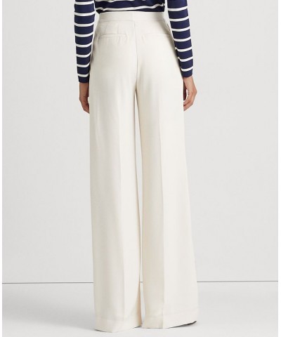 Women's Pleated Georgette Wide-Leg Pants Regular & Petite Mascarpone Cream $88.80 Pants