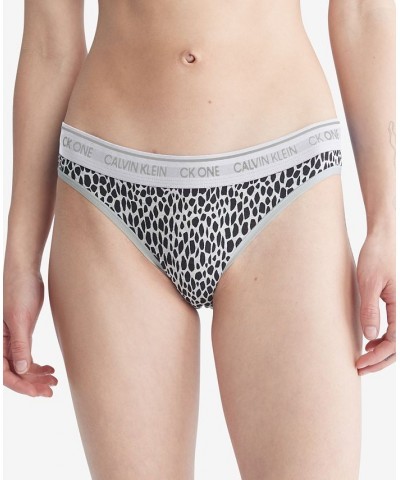 CK One Cotton Bikini Underwear QF5735 Mini Giraffe Print - Grey Heather Wb $8.80 Panty