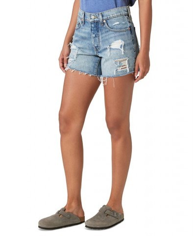 Women's Distressed Denim Shorts All In Bloom $41.34 Shorts