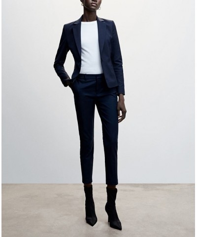 Women's Suit Slim-Fit Pants Blue $35.99 Pants