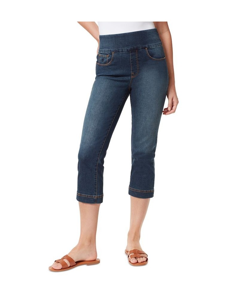 Amanda Pull-On Capri Jeans Green $15.89 Jeans