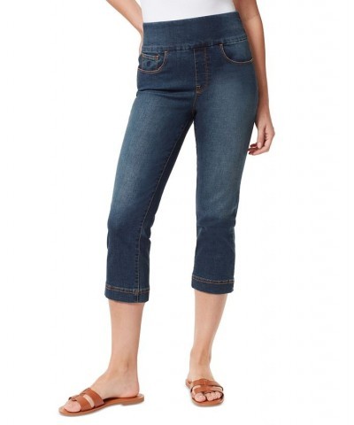 Amanda Pull-On Capri Jeans Green $15.89 Jeans