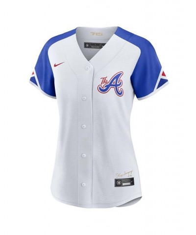 Women's Austin Riley White Atlanta Braves 2023 City Connect Replica Player Jersey White $85.00 Jersey