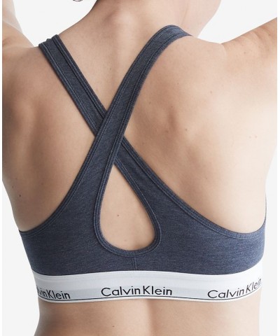 Calvin Klein Women's Modern Cotton Padded Bralette QF1654 Blue $19.55 Bras