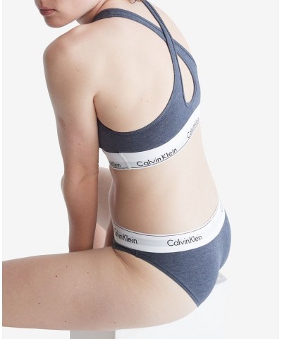 Calvin Klein Women's Modern Cotton Padded Bralette QF1654 Blue $19.55 Bras