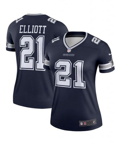 Women's Ezekiel Elliott Navy Dallas Cowboys Legend Player Jersey Navy $42.90 Jersey