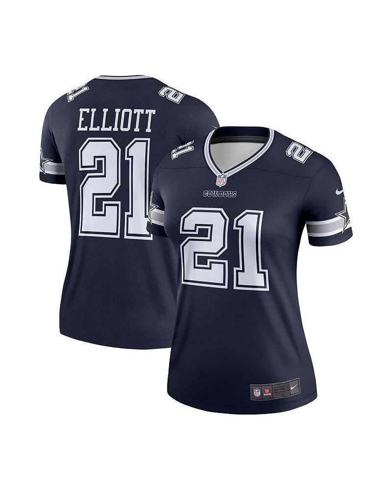 Women's Ezekiel Elliott Navy Dallas Cowboys Legend Player Jersey Navy $42.90 Jersey