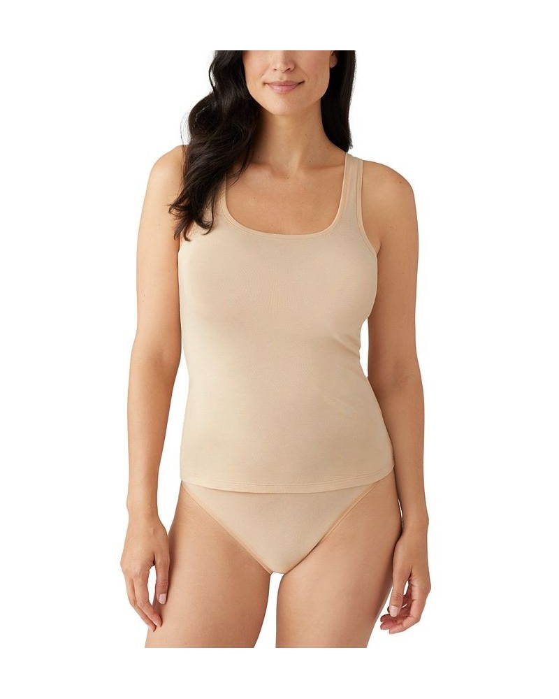 Women's Understated Cotton Tank 815362 Tan/Beige $18.90 Lingerie