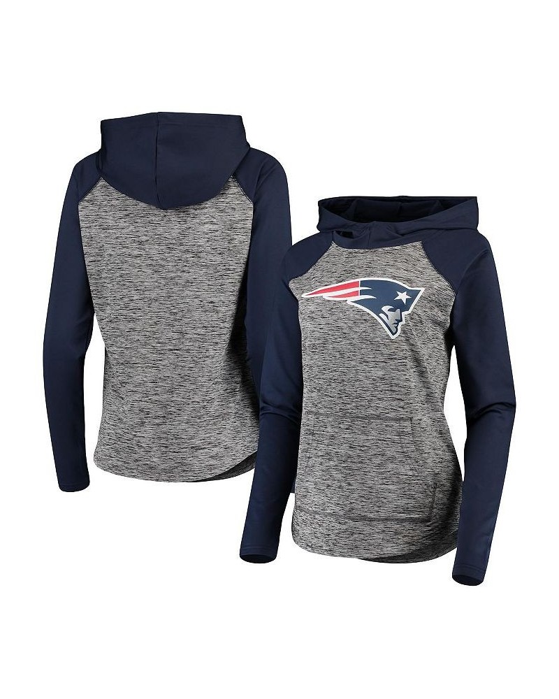 Women's Heathered Gray Navy New England Patriots Championship Ring Pullover Hoodie Heathered Gray, Navy $26.00 Sweatshirts