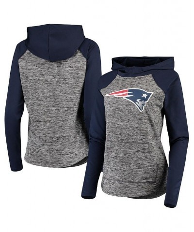 Women's Heathered Gray Navy New England Patriots Championship Ring Pullover Hoodie Heathered Gray, Navy $26.00 Sweatshirts