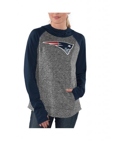 Women's Heathered Gray Navy New England Patriots Championship Ring Pullover Hoodie Heathered Gray, Navy $26.00 Sweatshirts