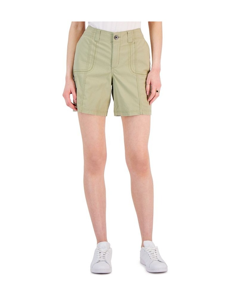 Women's Comfort-Waist Cargo Shorts Costa Rica Sand $15.17 Shorts