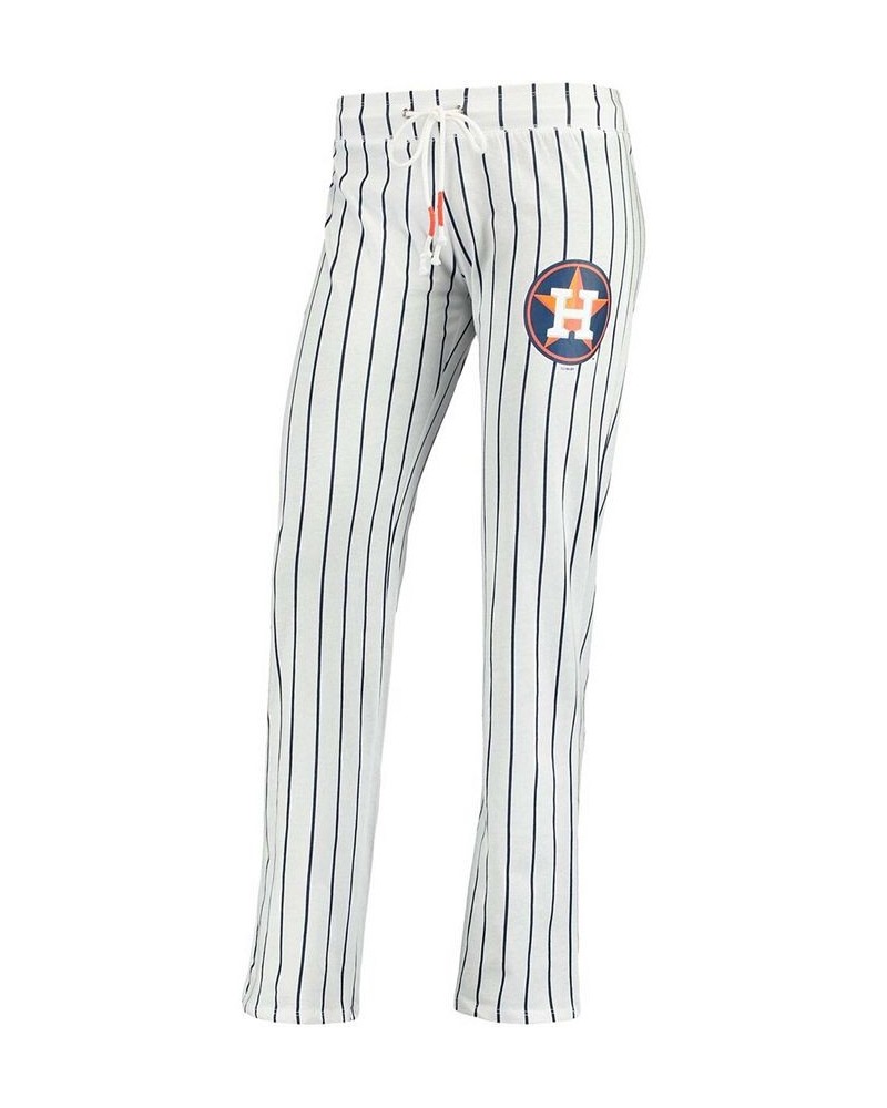 Women's White Houston Astros Vigor Pinstripe Sleep Pant White $19.35 Pajama