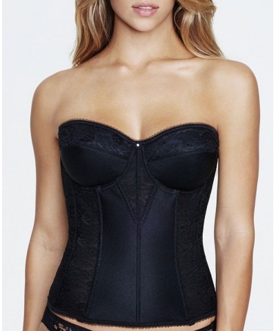 Colette Lace Strapless Bustier Corset Lingerie 8949 Black $38.13 Lingerie