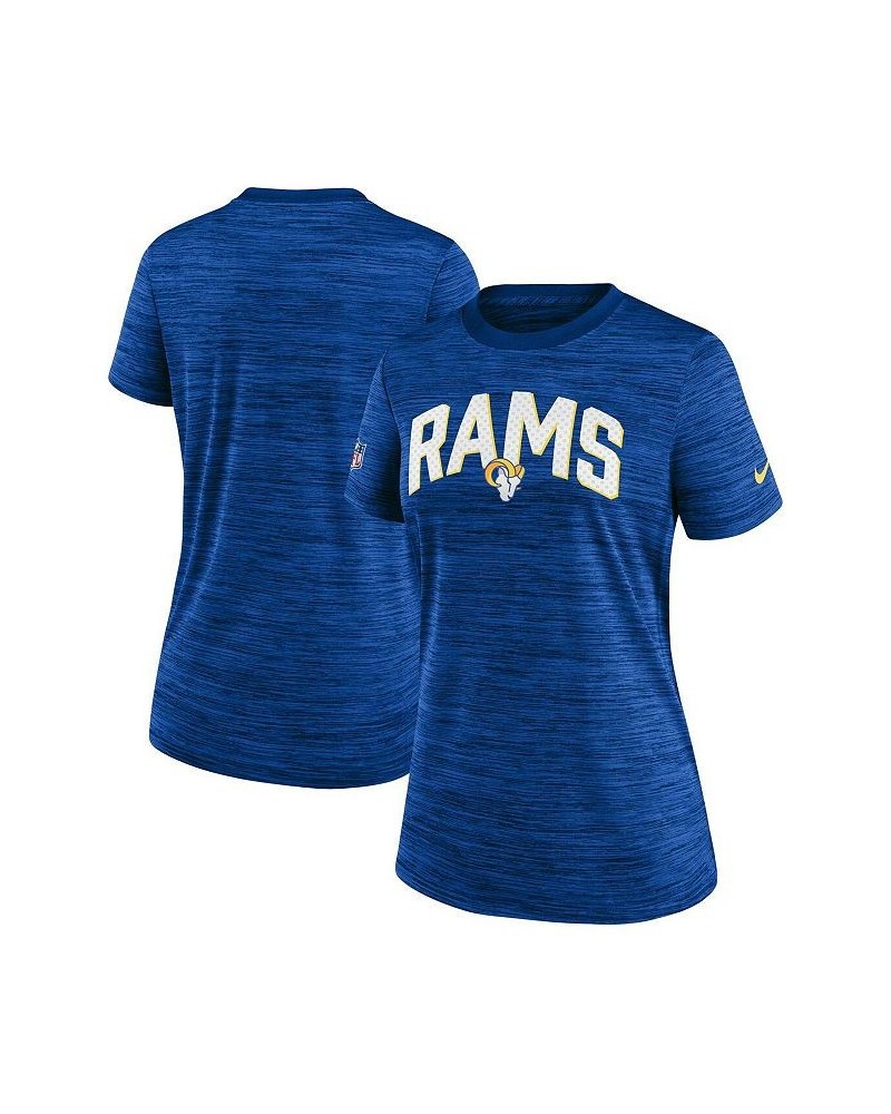 Women's Royal Los Angeles Rams Sideline Velocity Lockup Performance T-shirt Royal $25.00 Tops