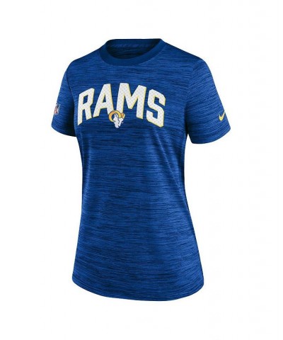 Women's Royal Los Angeles Rams Sideline Velocity Lockup Performance T-shirt Royal $25.00 Tops