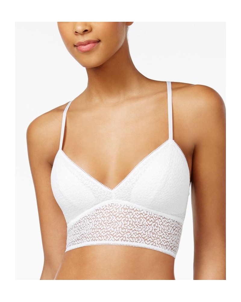 Modern Lace Longline Bralette DK4021 White $14.29 Bras