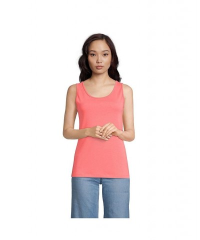 Women's Petite Cotton Tank Top Wood lily $20.85 Tops