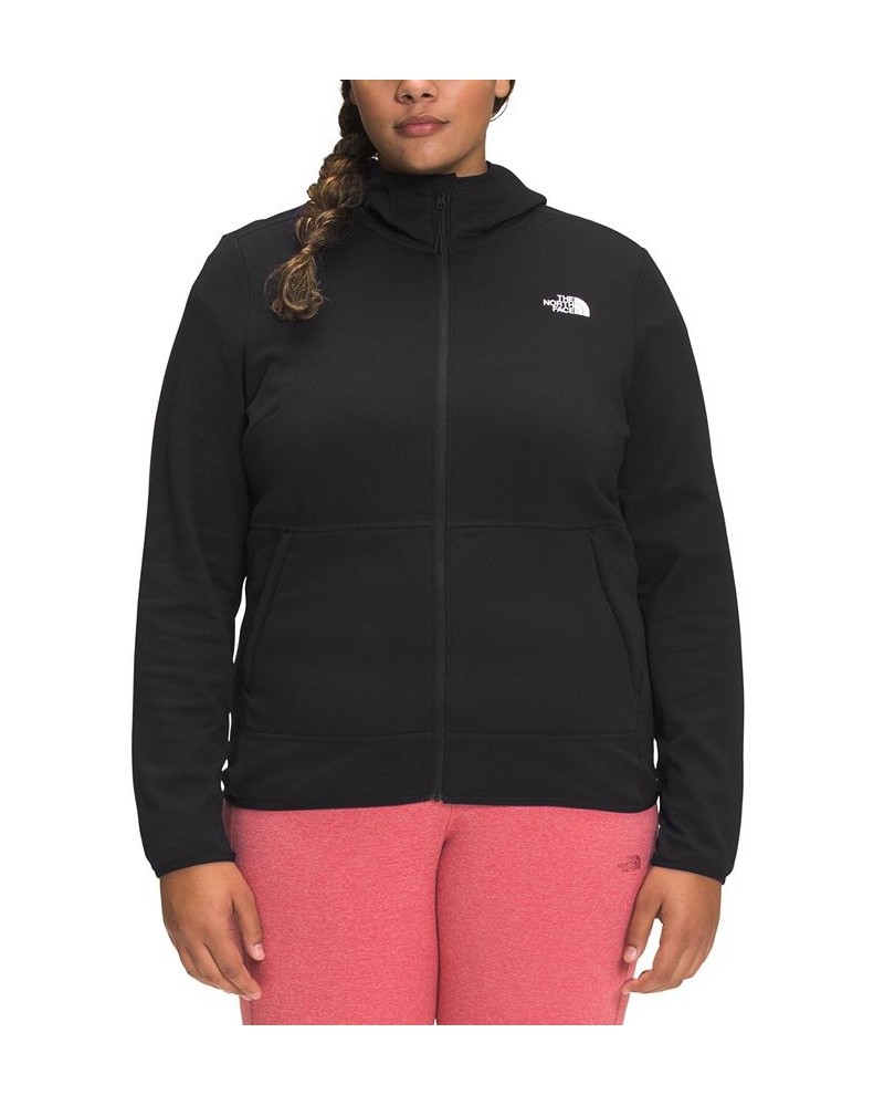 Plus Size Canyonlands Hooded Zippered Sweatshirt Black $38.15 Sweatshirts