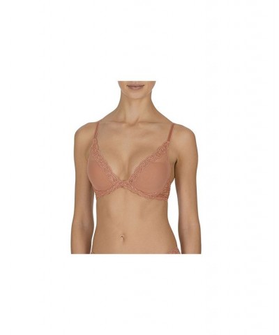 Feathers Contour Plunge Lace-Trim Bra 730023 Frose $29.79 Bras