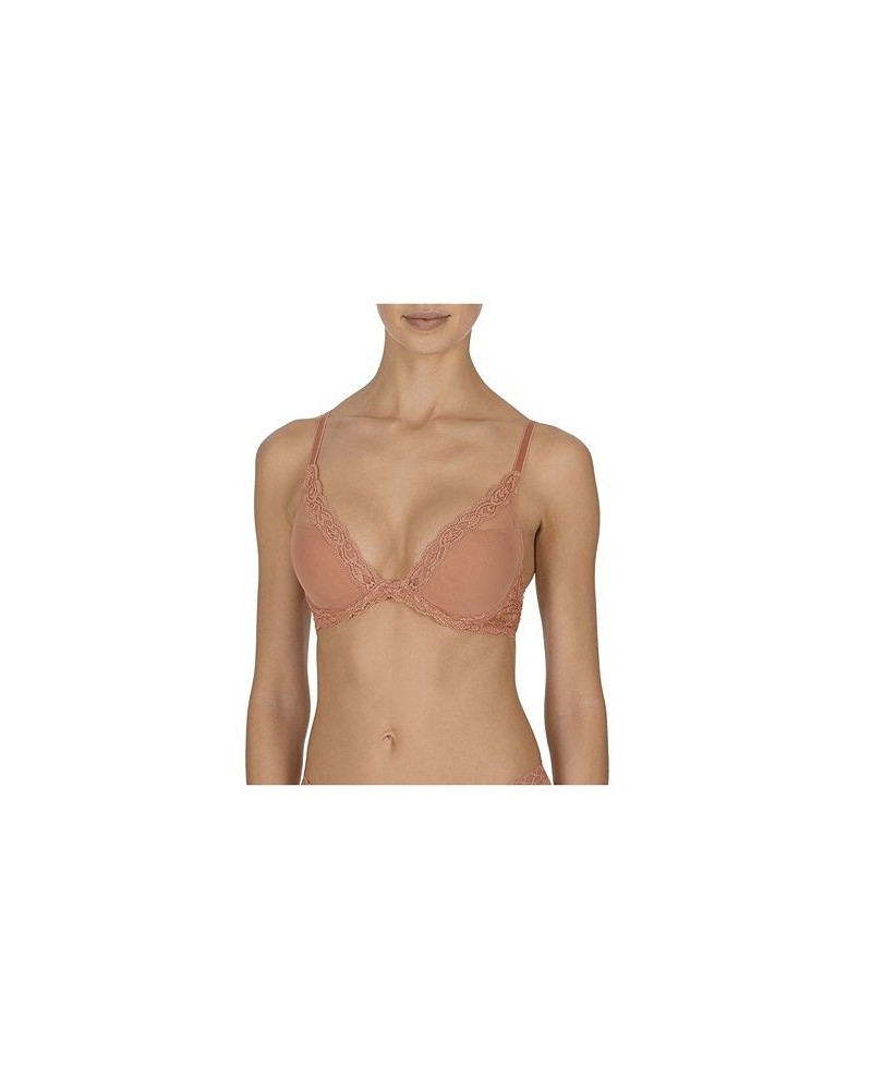 Feathers Contour Plunge Lace-Trim Bra 730023 Frose $29.79 Bras