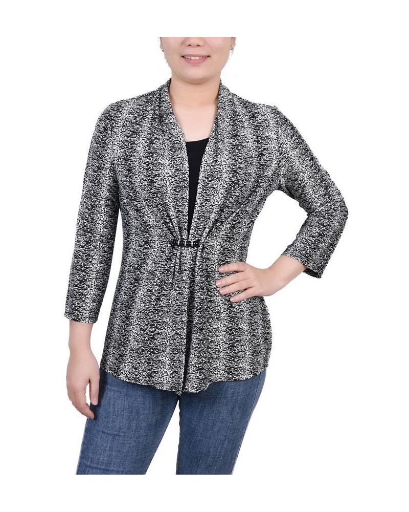 Petite 3/4 Sleeve Two-Fer Top Bluffdale $17.64 Tops