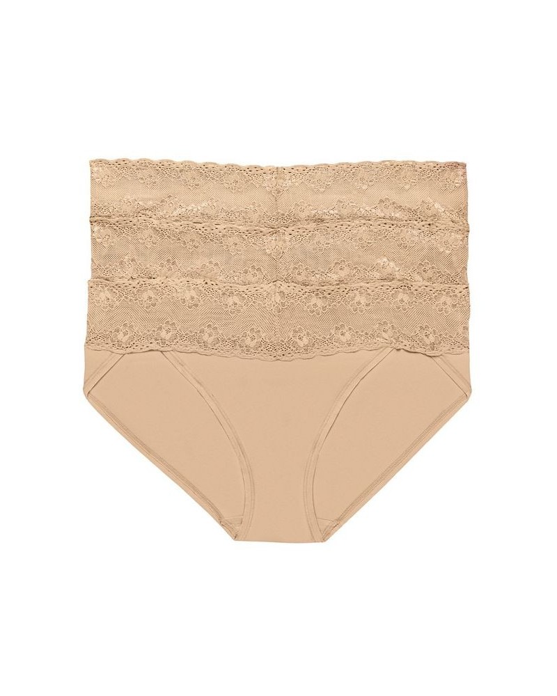 Bliss Perfection Lace Waist Bikini Pack of 3 756092MP Ivory/Cream $21.73 Underwears