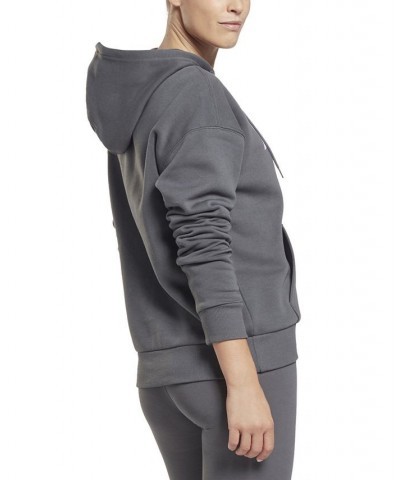 Women's Vector Logo Fleece Hoodie Gray $20.35 Sweatshirts