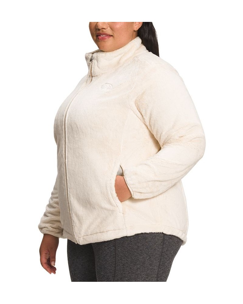 Plus Size Osito Fleece Zip-Front Jacket White $33.00 Jackets