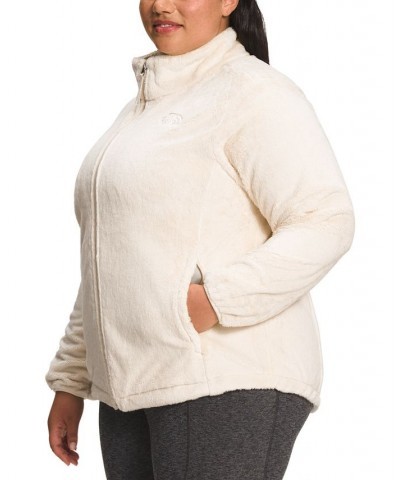 Plus Size Osito Fleece Zip-Front Jacket White $33.00 Jackets