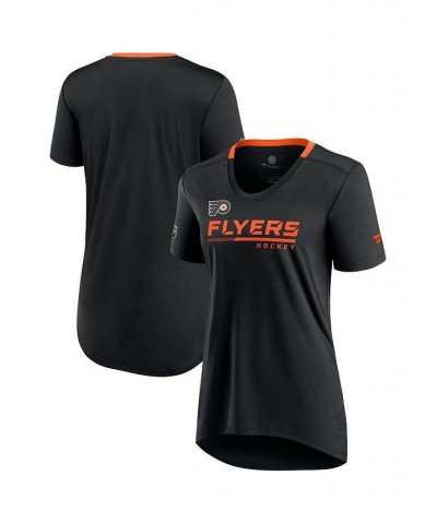 Women's Branded Black Philadelphia Flyers Authentic Pro Locker Room T-shirt Black $29.99 Tops