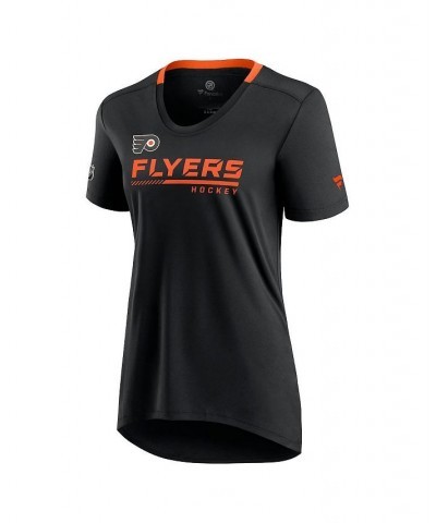 Women's Branded Black Philadelphia Flyers Authentic Pro Locker Room T-shirt Black $29.99 Tops