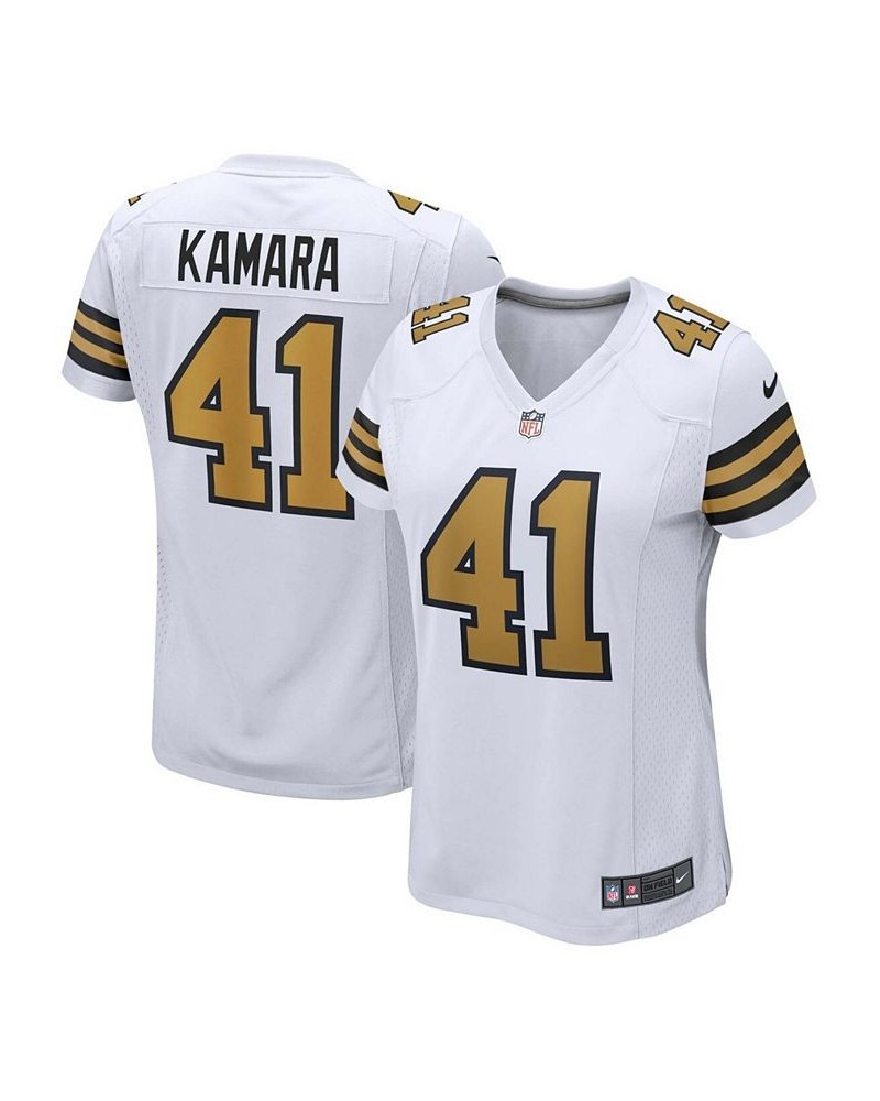 Women's Alvin Kamara White New Orleans Saints Alternate Game Player Jersey White $64.40 Jersey