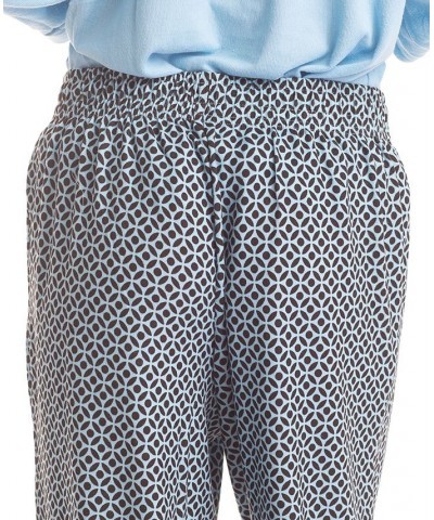 Plus Size 3/4 Sleeve Top & Boot-Cut Pajama Pants Set Green $31.80 Sleepwear