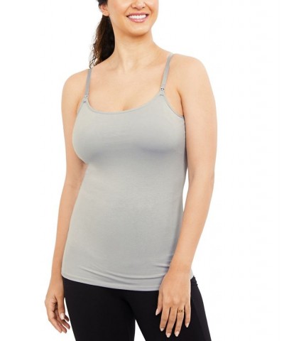 Maternity Nursing Camisole Gray $22.08 Tops