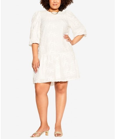 Trendy Plus Size Layla Dress Ivory $61.09 Dresses