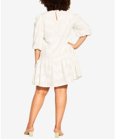 Trendy Plus Size Layla Dress Ivory $61.09 Dresses