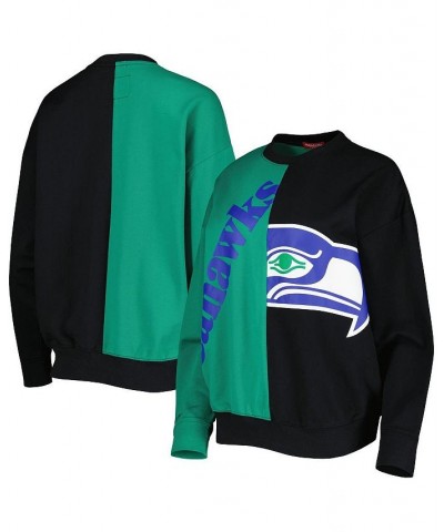 Women's Neon Green Black Seattle Seahawks Big Face Pullover Sweatshirt Neon Green, Black $45.89 Sweatshirts