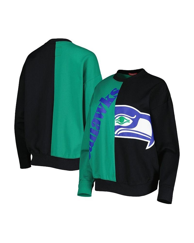 Women's Neon Green Black Seattle Seahawks Big Face Pullover Sweatshirt Neon Green, Black $45.89 Sweatshirts