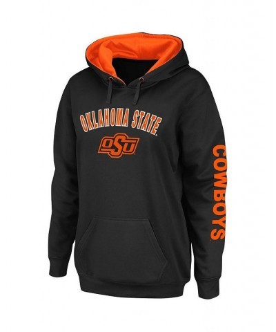 Women's Black Oklahoma State Cowboys Loud and Proud Pullover Hoodie Black $29.69 Sweatshirts